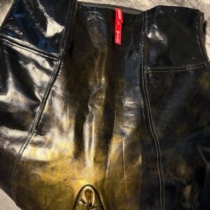 SPANX Black and Gold Leggings